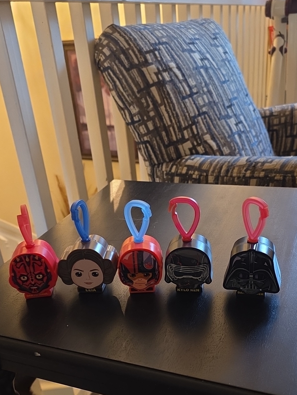 2019 McDonald's Happy Meal "Dark Side Saga" and "Rise of Skywalker" keychains